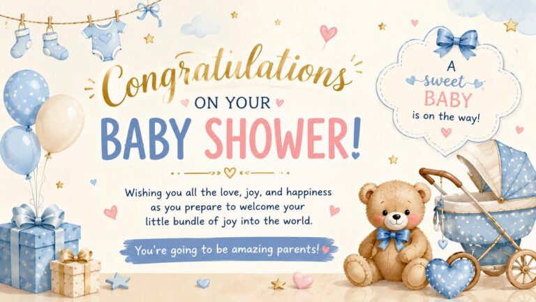baby shower congrats message