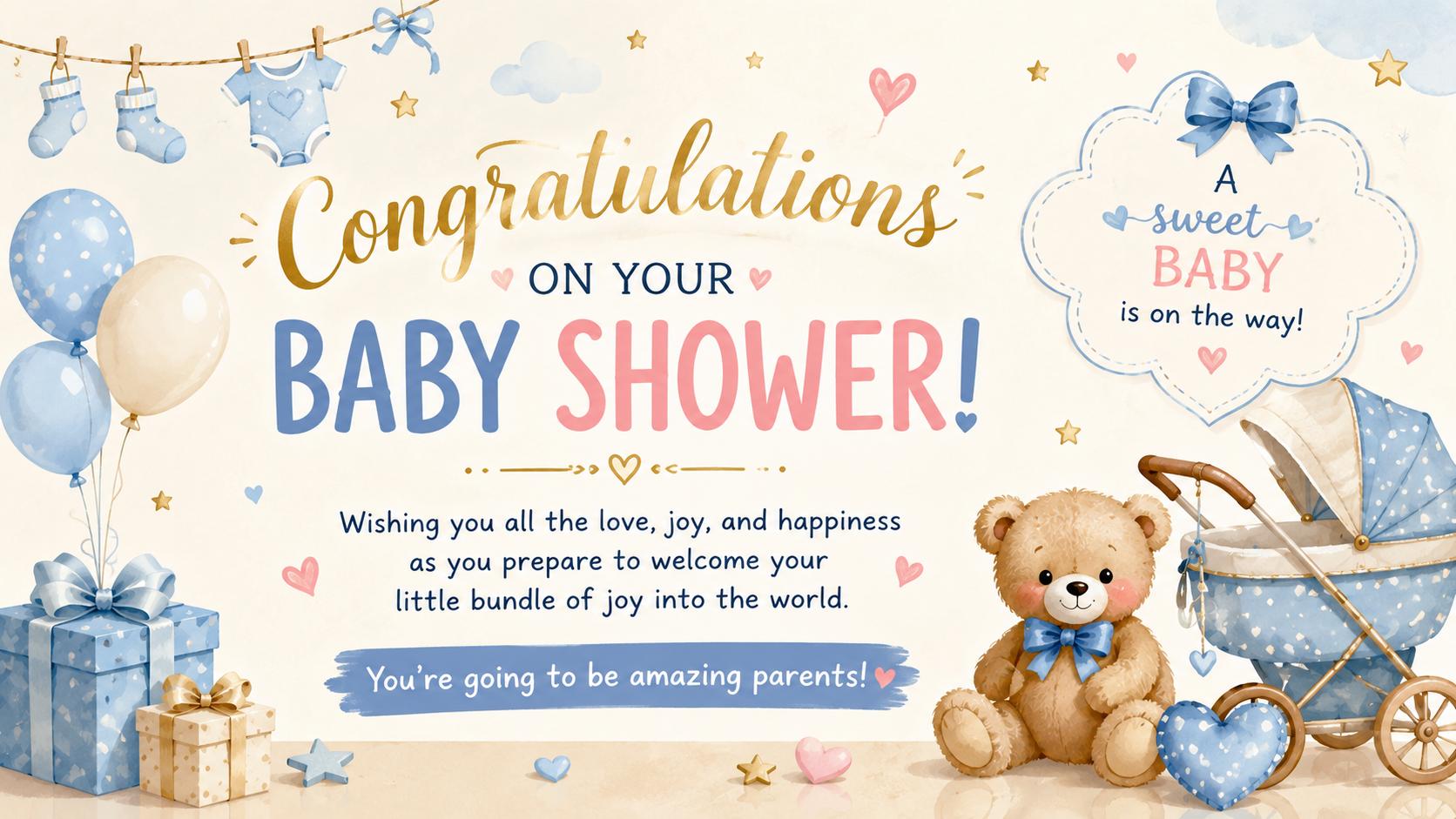 baby shower congrats message