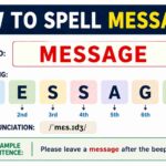 how to spell message