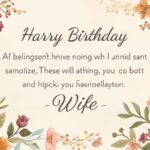 birthday message to wife
