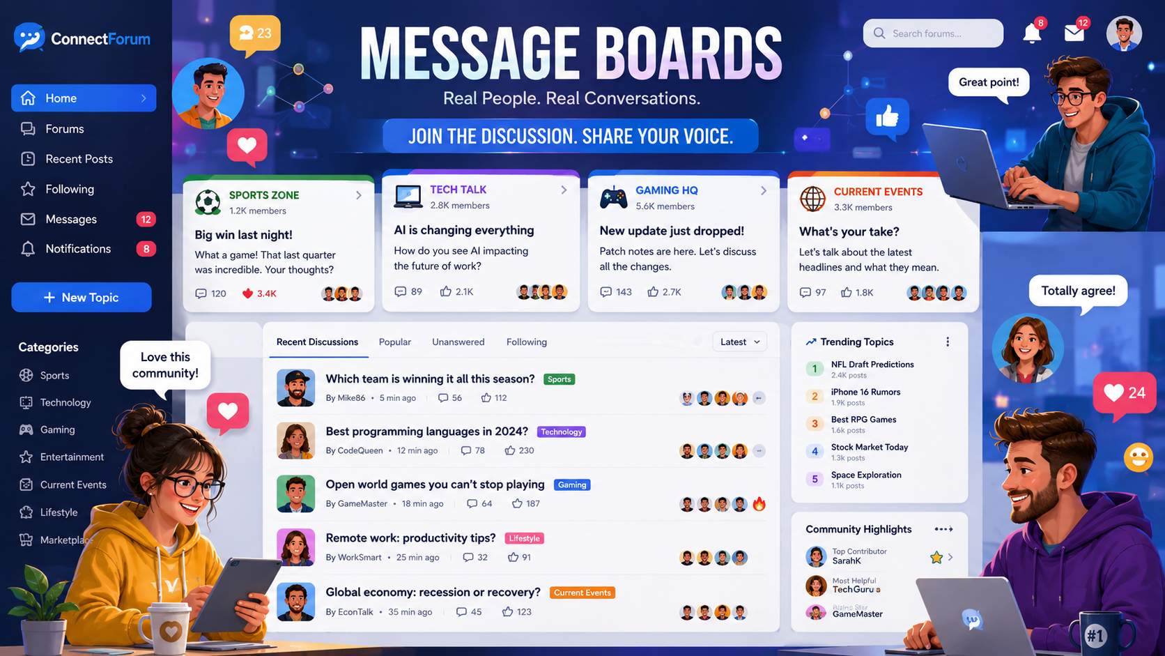 message boards
