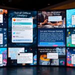 out of office message outlook examples