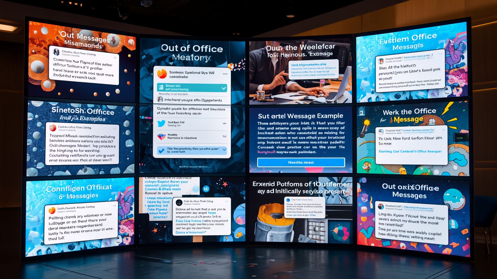 out of office message outlook examples