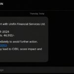 unifin debt collector text message