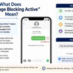 what does message blocking active mean