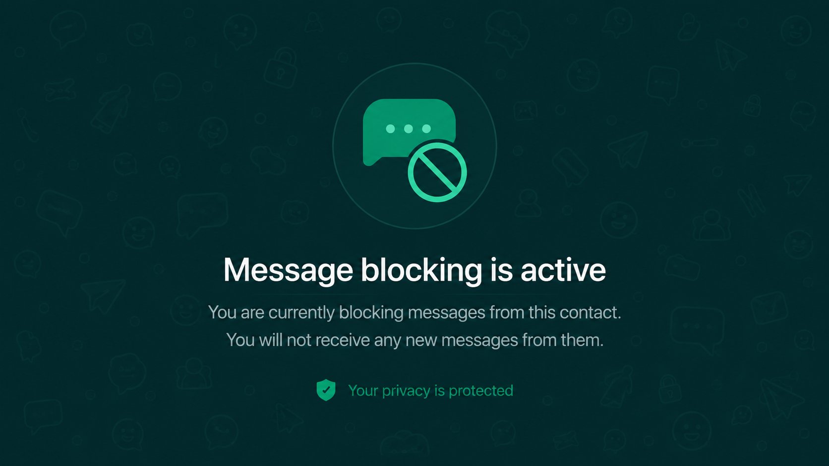 what is message blocking is active