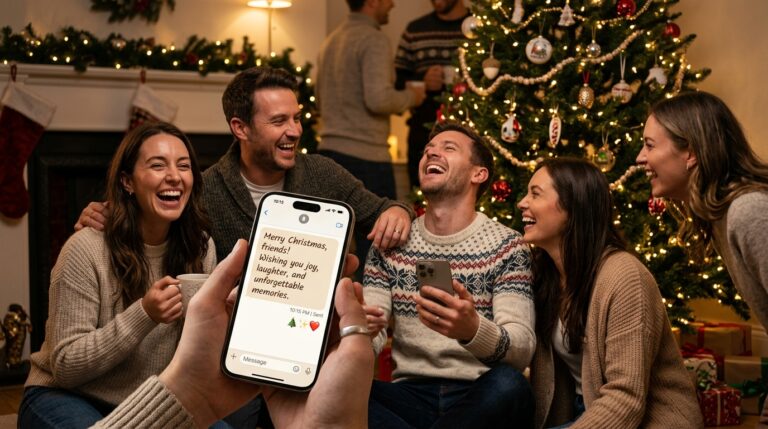 christmas message for friends