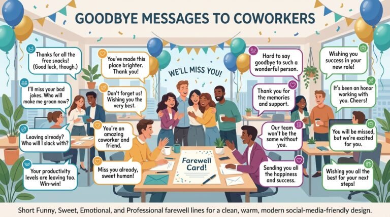 goodbye message to coworkers